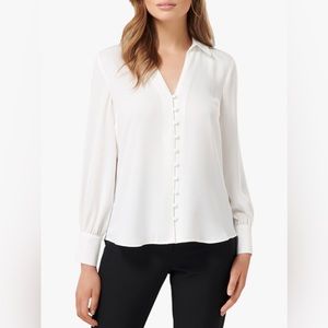 White button up blouse
